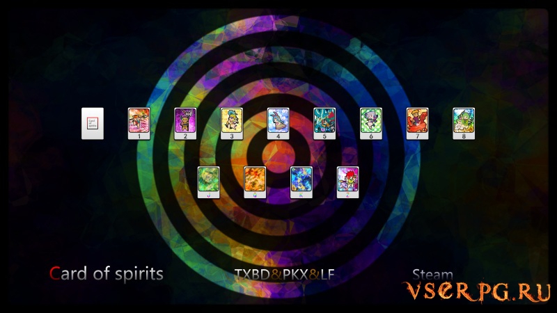 Card of spirits screen 1