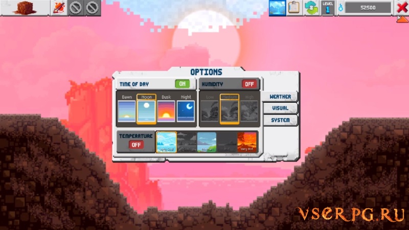 The Sandbox Evolution screen 2